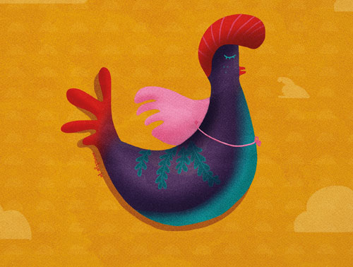 Cartes postales "Madame poule" by Annelyse avec un y