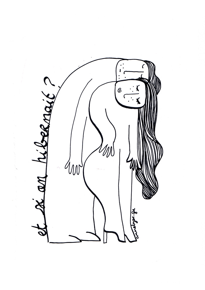 "Et si on hibernait" illustration de Annelyse avec un y
