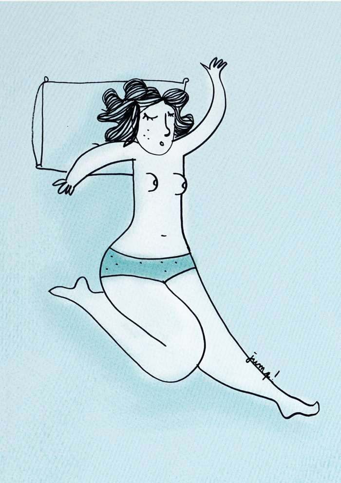 Illustration "Et toi, comment tu dors" de Annelyse avec un y